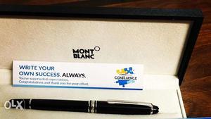 Black Mont Blanc Pen With Case