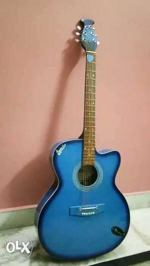 Blue Black Semi Acoustic guitar. perfect guitar