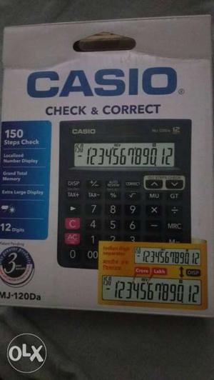 Casio Calculator 3 year warranty with Bill Box