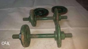 Dumbbells with interchangeable weights