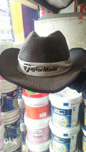 Gray And Black TaylorMade Cowboy Hat