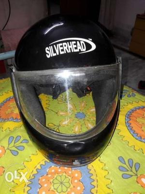 New Black Silverhead Full-face Helmet