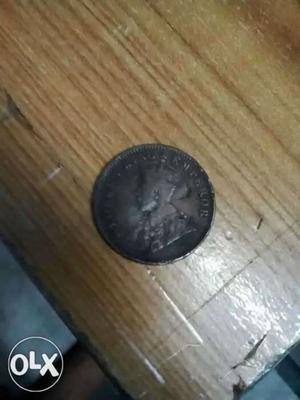 One Quarter ANNA  (Brounze coin) 100 years old