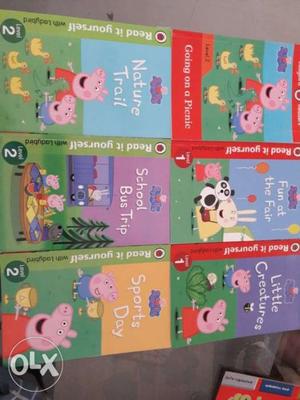 Set of 6 Peppa pig book with good quality