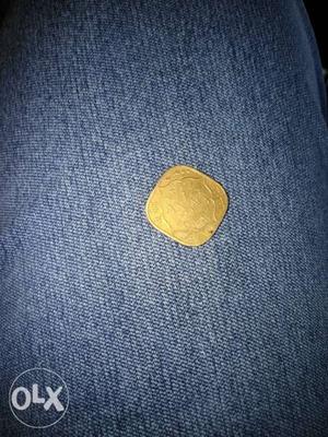 Squircle Gold-colored Coin