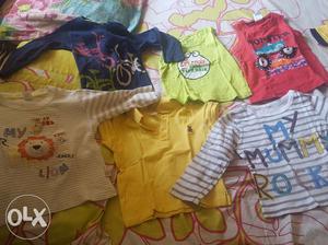 12 Quality t shirts and polos gently used (1 to 2