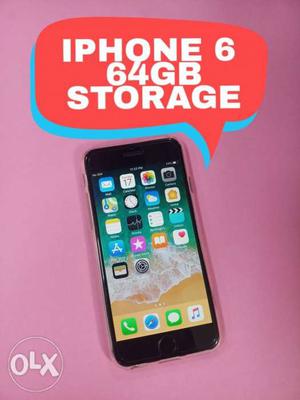 Apple Iphone 6 64Gb Storage No Complaint Good