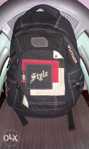 Black And Red Style Backpack