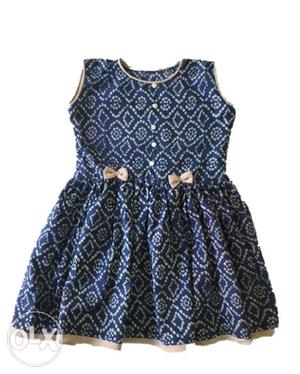 Brand new Blue cotton dress for girls