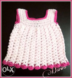 Crochet baby sun dress for0-3 months baby