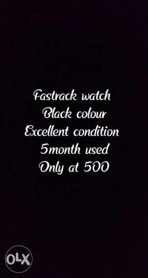 Fastract Watch Black Colour