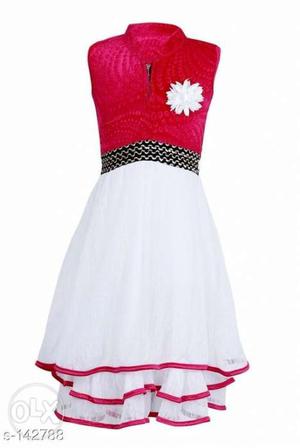 Girl's Net Dresses Size: Age Group (12 Months To