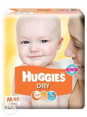 Huggies Dry *Taped Diapers* M Size (60pc)