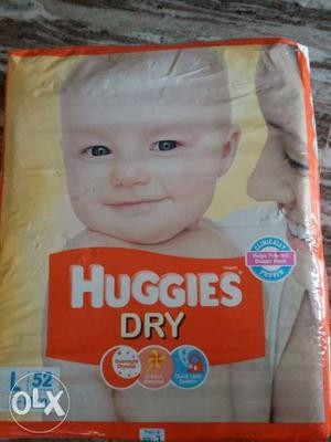 Huggies dry diaper(L) 52 nos for sell