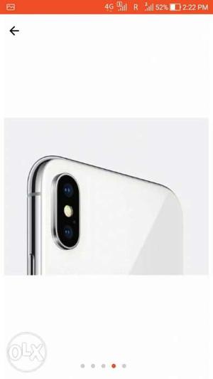 IPhone X 64GB full kit box or month use 8 month