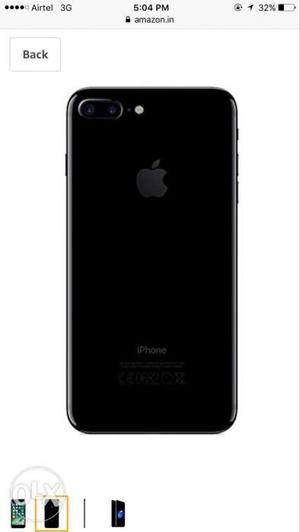 Iphone 7plus 128gb jet black colour march billing