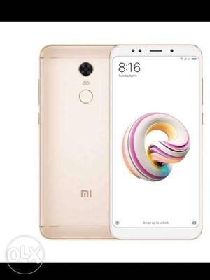 Mi note 5 4gb 64 GB seal pack gold colour