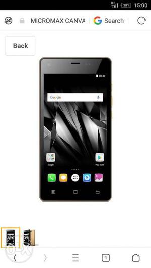 Micromax canvas 5 lite 3gb ram new phones with 1 year