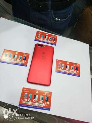 One Plus 5t 128gb 8gb Lava Red 55 Days Old With