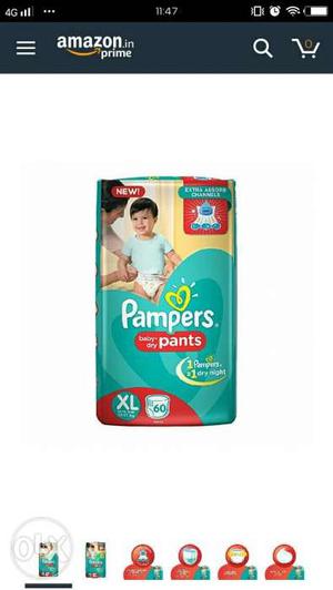 Pampers Pants Style Diaper XL 60 Count
