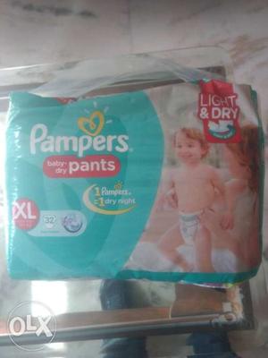 Pampers xl diapers pants 40%off