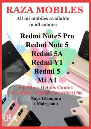 Redmi 5A  Redmi Note 5 Pro Redmi