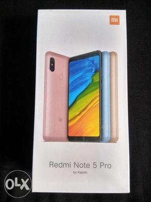 Redmi Note 5 Pro gold, available now with bill,