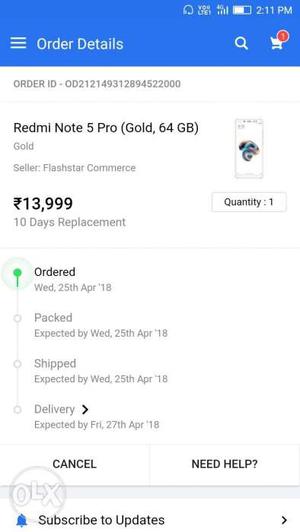 Redmi note 5 pro New seald pack aaj hi ordered