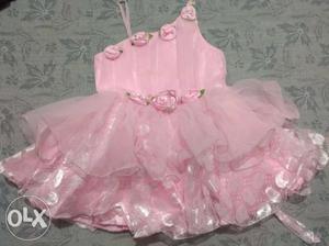 Set of 4 party wear frocks (6 months to 2 years)
