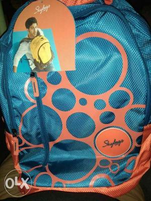 Teal And Orange Backpack