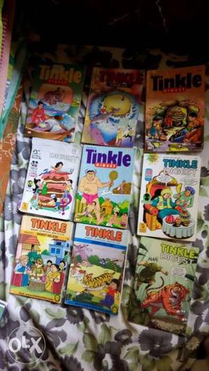 Tinkle Comic Books. 9 Single Digest and 8 Double
