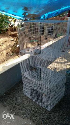 8 pice white pets cage for sale