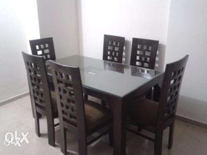 Best quality new dining table 6 chair.