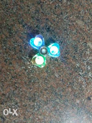 Blue And Green 3-lobe Fidget Spinner