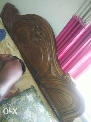 Brown Wooden 6/7 Bed Headboard