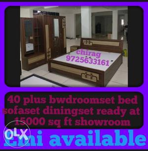 Brown Wooden Bedroom Set