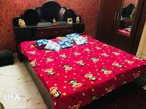 Double bed with box for sale in good condition