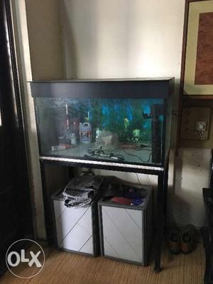 Fish tank is in a very good condition. It got