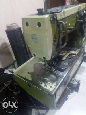 Green Steel Sewing Machine