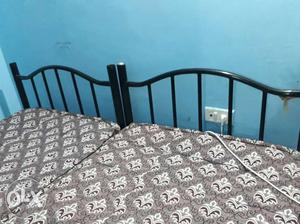 King size iron cot with bed