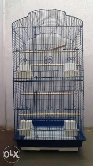 Large bird cage for pets, Size - (36x18x14) inch