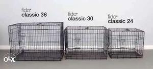 New box pack dog CAGES 2ft = ft steel =