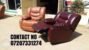 Recliners for best comfort wid best fabrics and leather -NEW