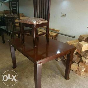 Teak wood dinning four chairs frm factory