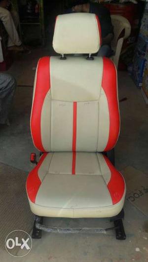White And Red Car Seat