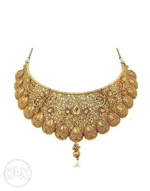 A new gold plated necklace for women not used Its