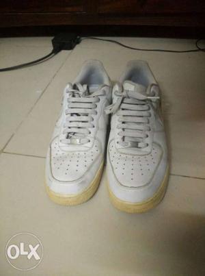 All white nike air force one.. Size 10, mint