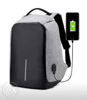 Anti-theft Backpack USB port Laptop, Casual