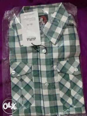Aura branded pure 100% cotton shirt for wholesale