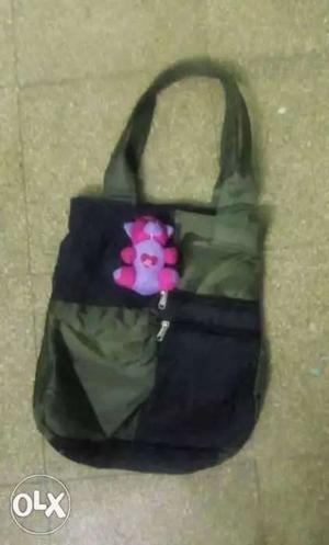 Black And Pink Hello Kitty Tote Bag
